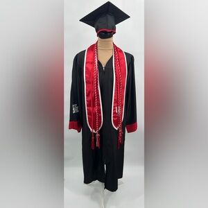 University of Houston Graduation Cap & Gown stole cords Herff Jones Bachelor UH
